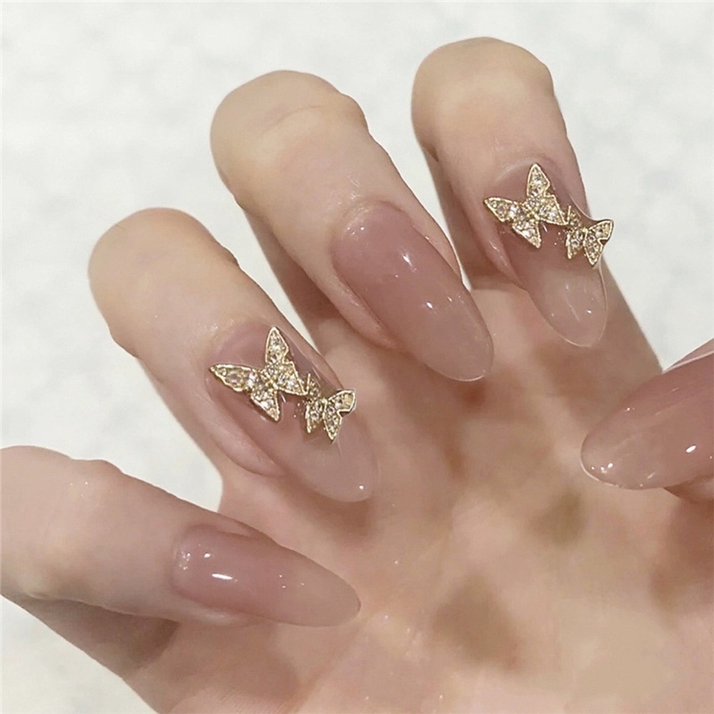 Press on nails 
24 pieces with double sided glue